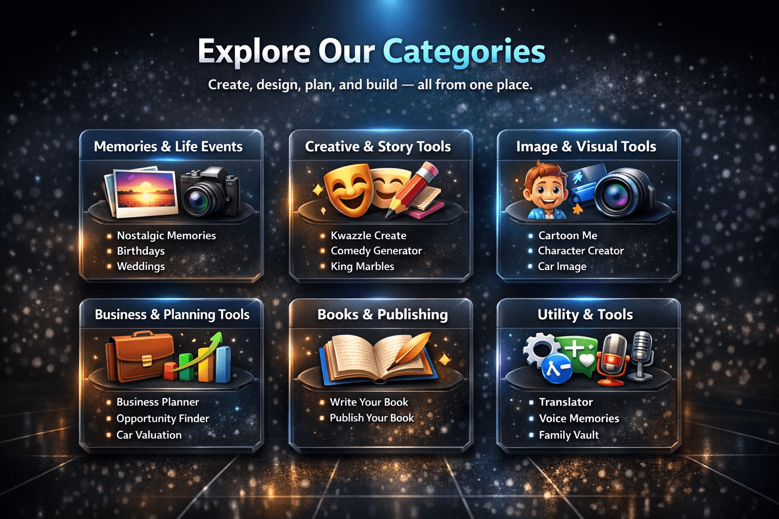 Kwazzle Categories
