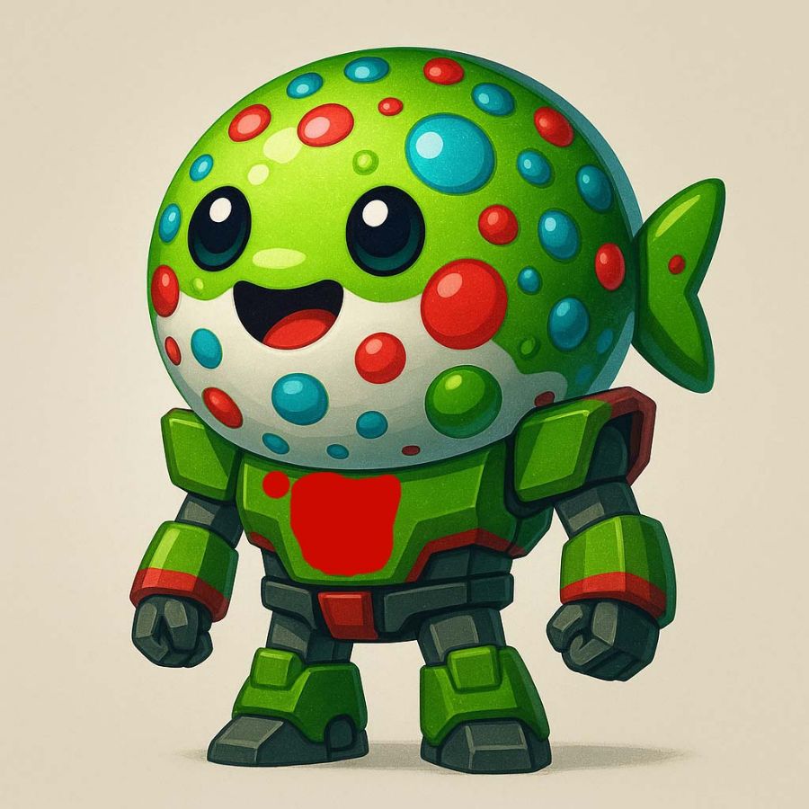Spotty Piranha marble